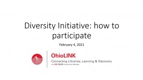 Diversity Initiative: how to participate (February 4, 2021)