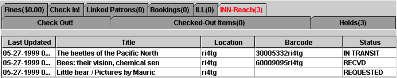 INN-Reach tab